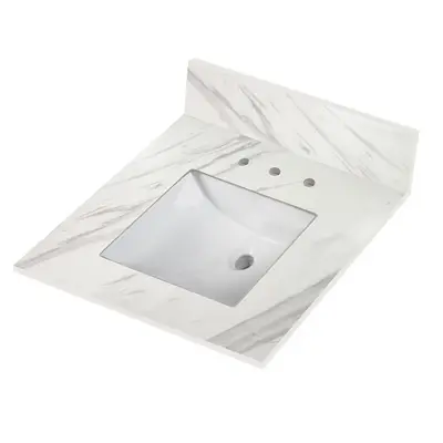 Calacatta Lumas Vanity Top With Sink